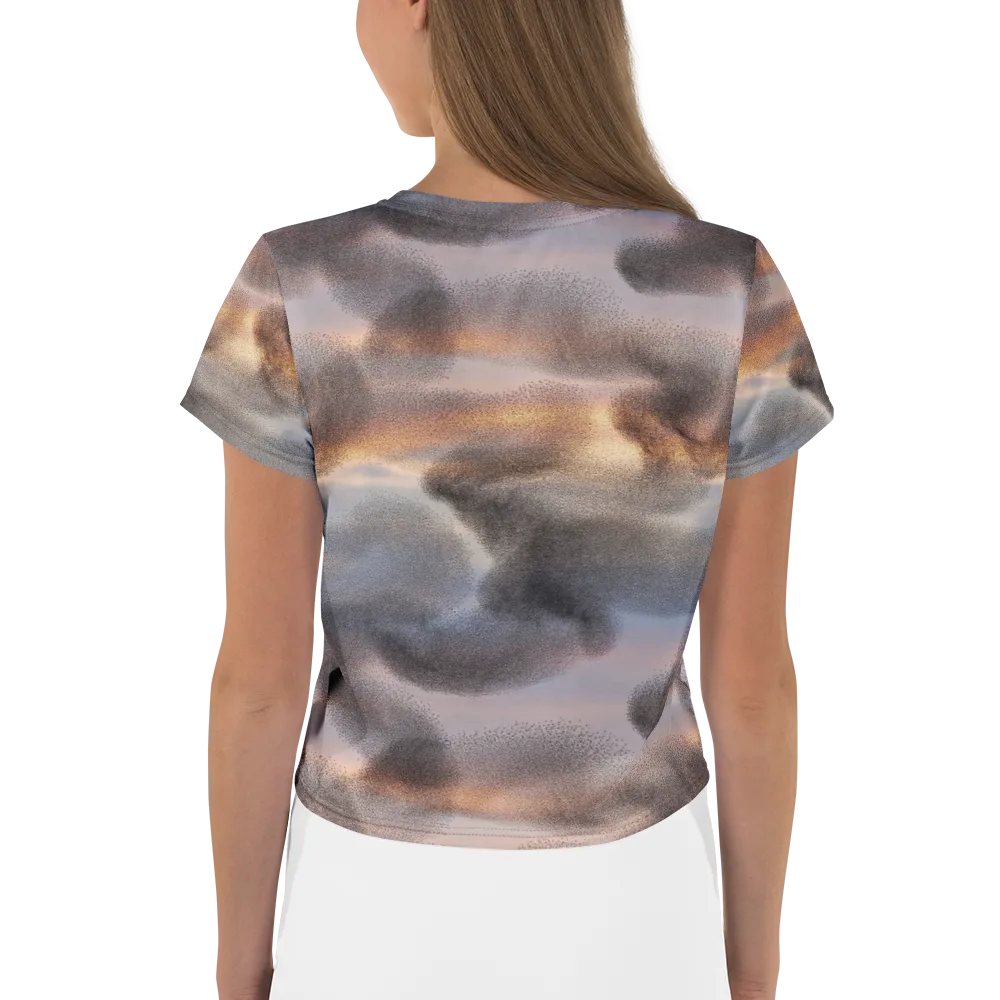 Embercloud Drift on Crop Tee — Back