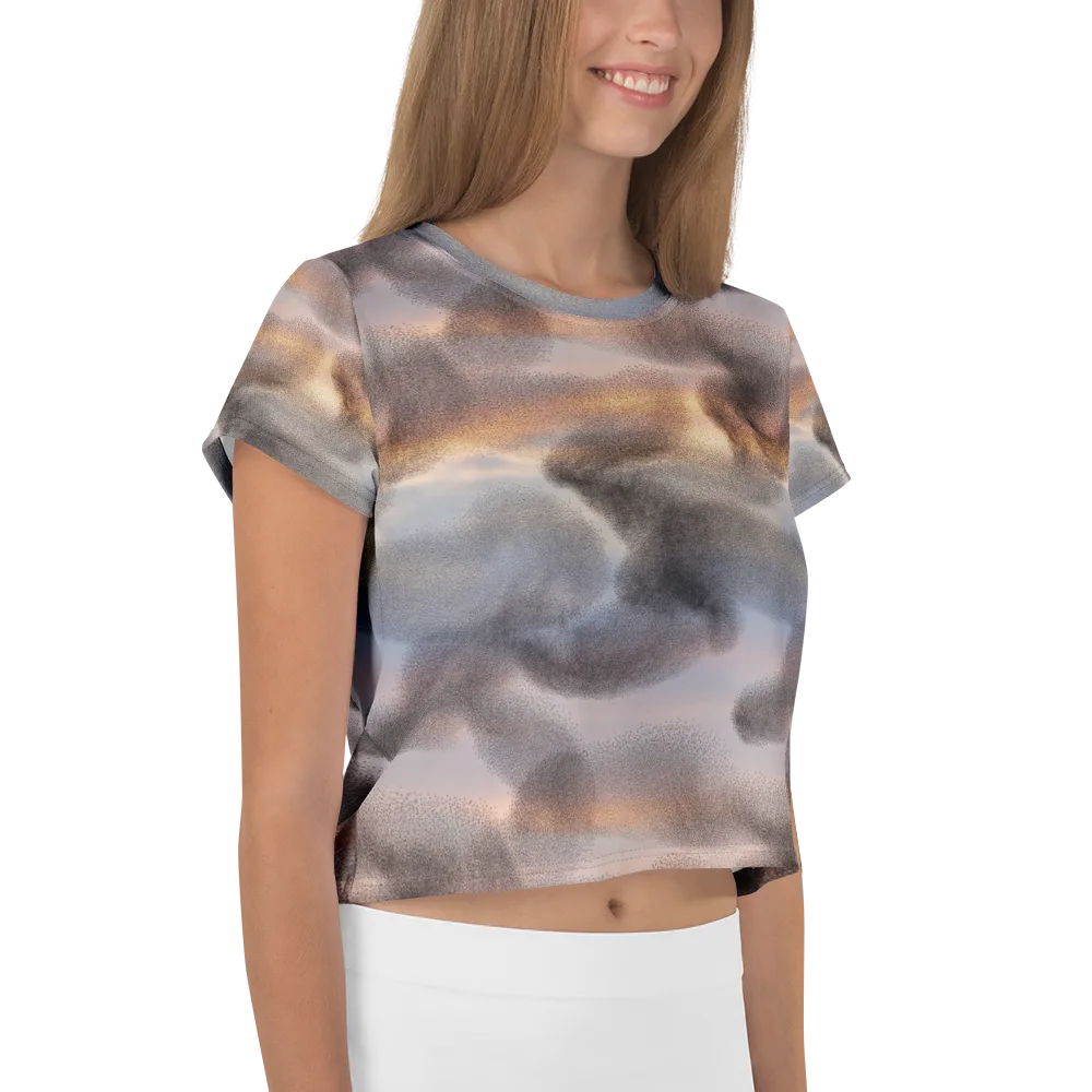 Embercloud Drift on Crop Tee — Right