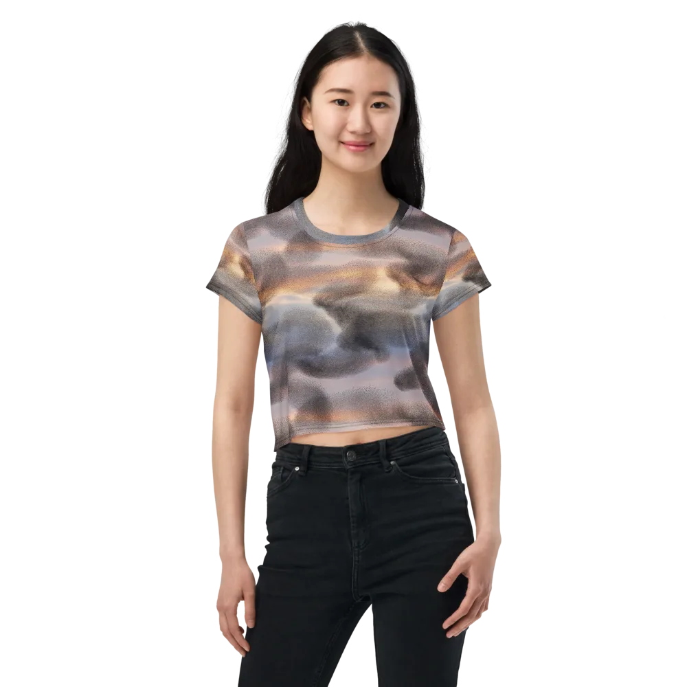 Embercloud Drift on Crop Tee — Front