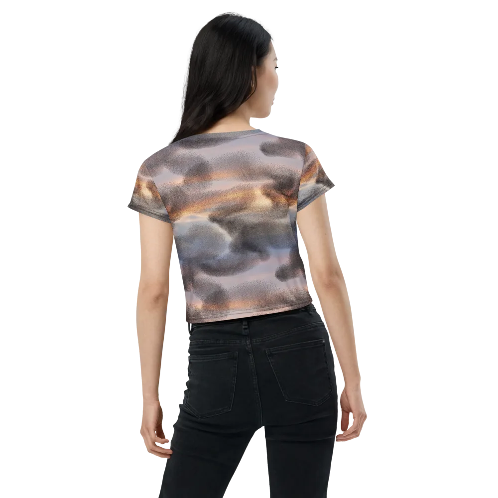 Embercloud Drift on Crop Tee — Back
