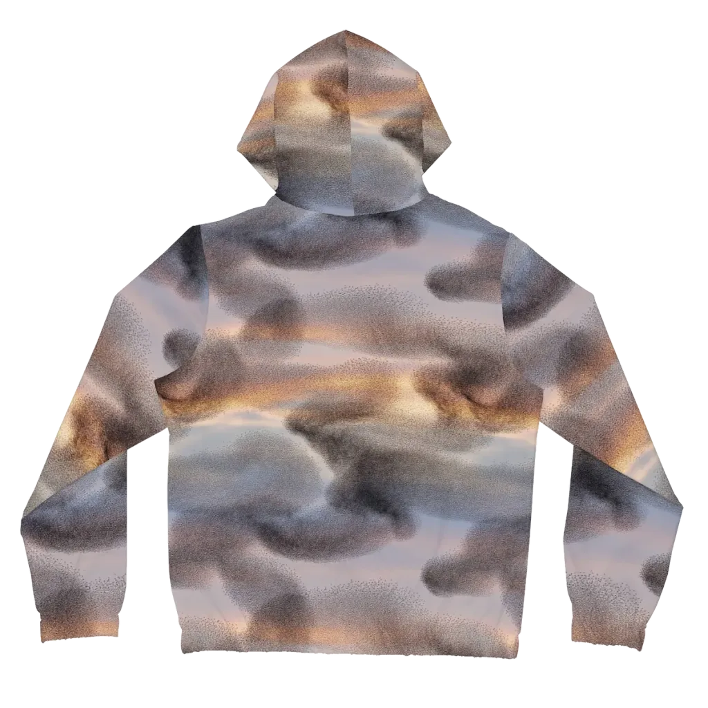Embercloud Drift on Women's Full-Zip Hoodie — Back