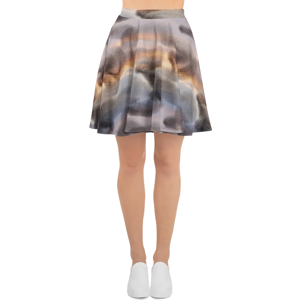 Embercloud Drift on Skater Skirt — Front