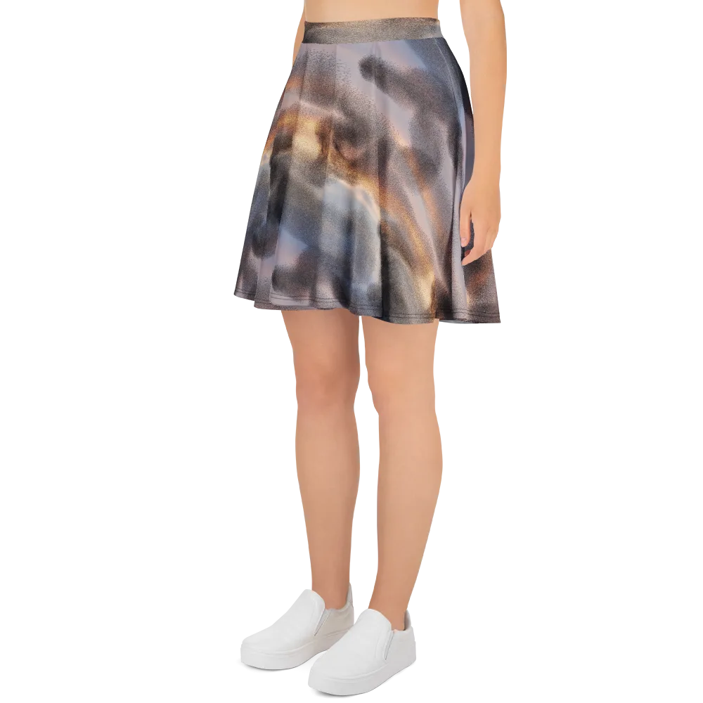 Embercloud Drift on Skater Skirt — Left