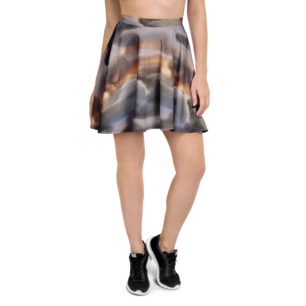 Embercloud Drift on Skater Skirt — Front