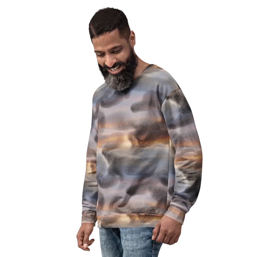 Embercloud Drift on Sweatshirt — Left Front