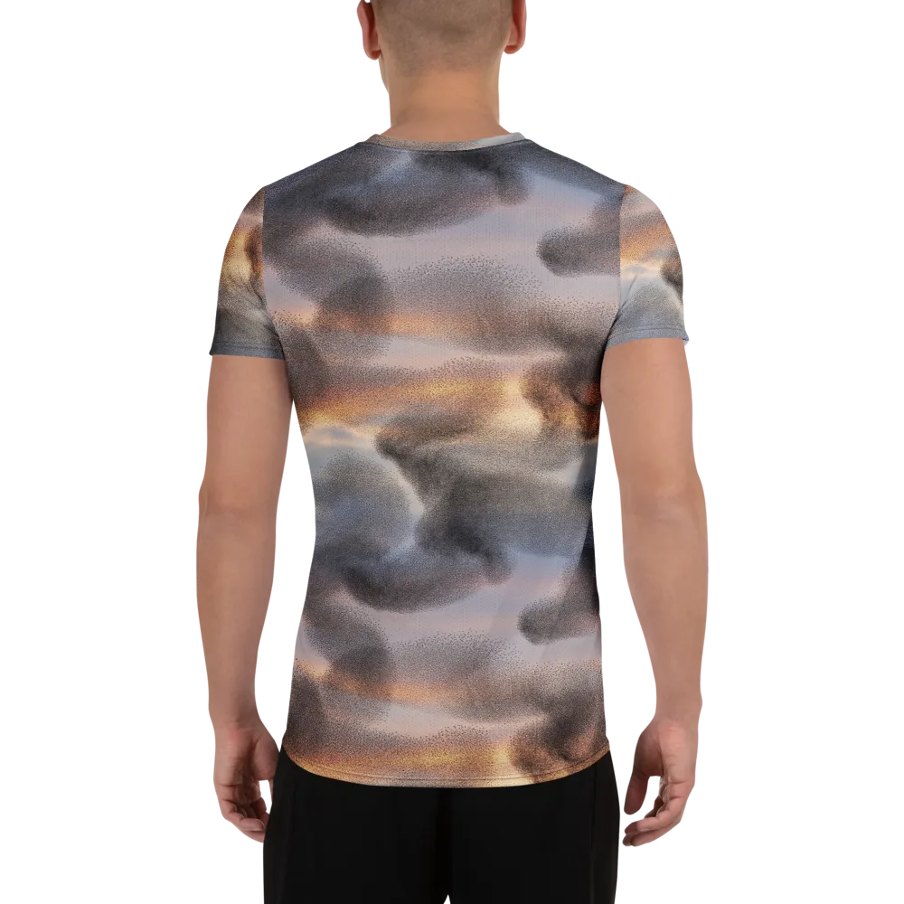 Embercloud Drift on Men's Athletic T-Shirt — Back