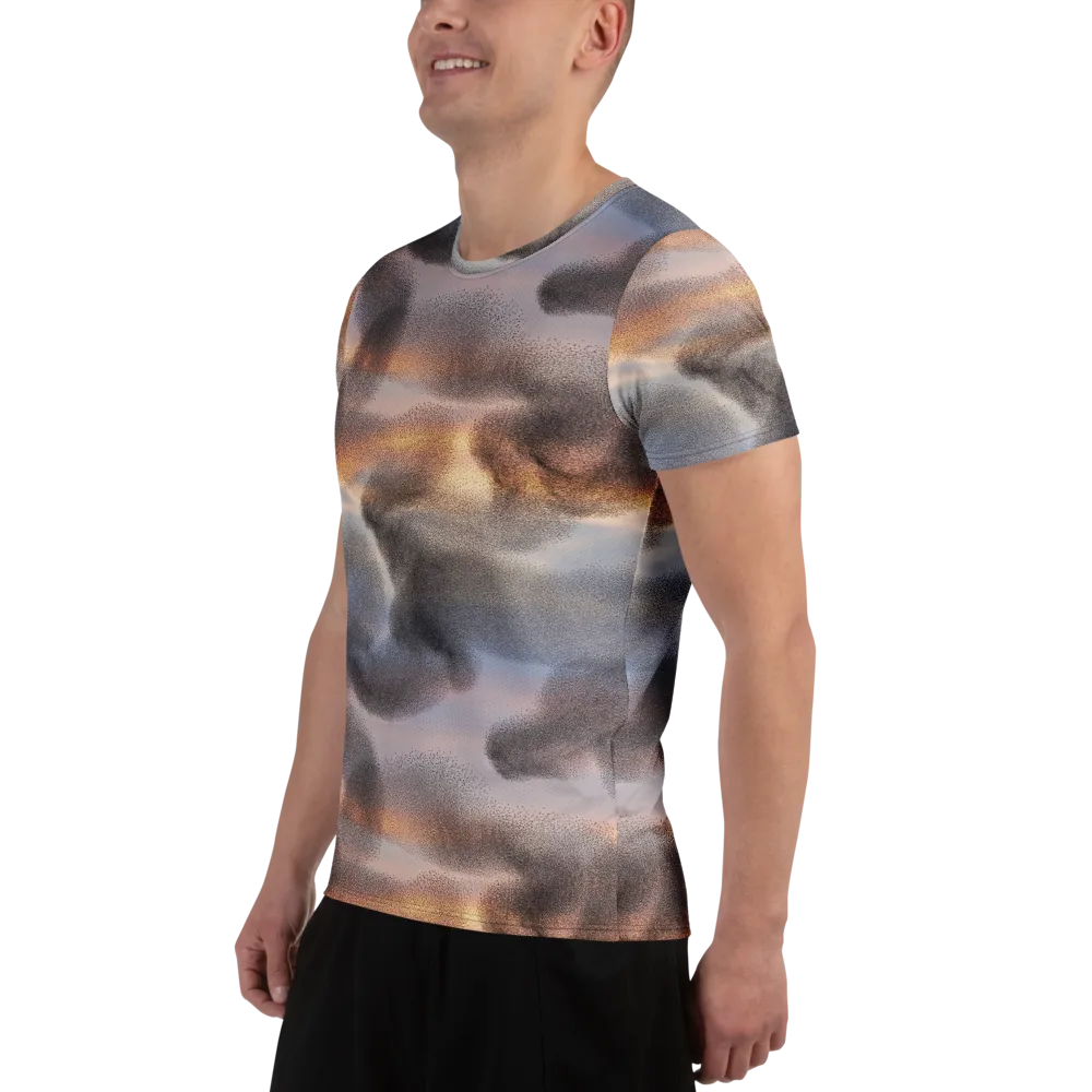 Embercloud Drift on Men's Athletic T-Shirt — Left