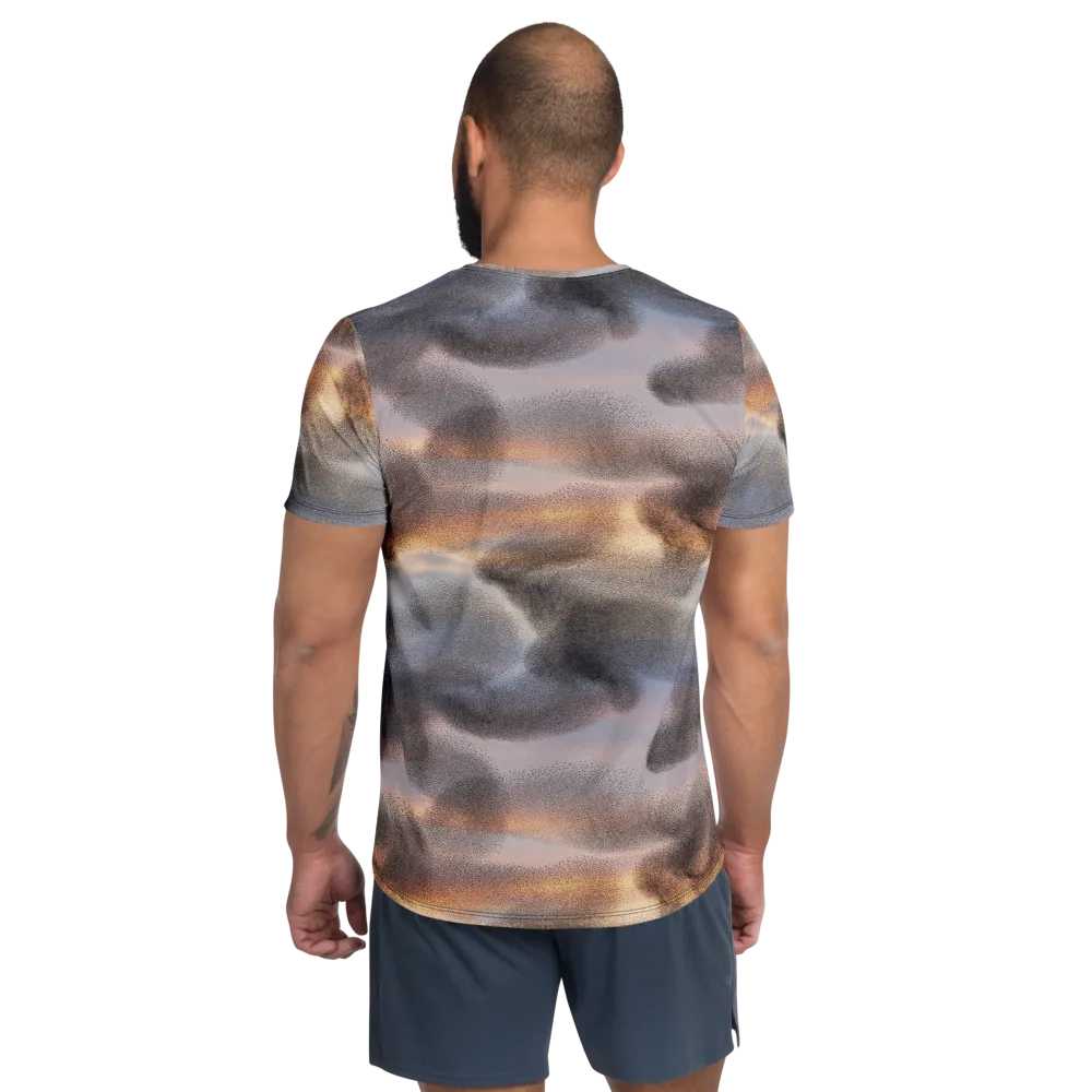 Embercloud Drift on Men's Athletic T-Shirt — Back
