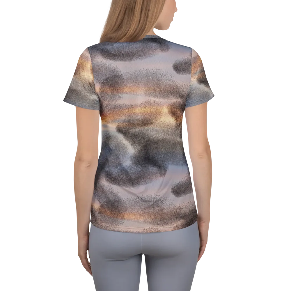 Embercloud Drift on Women's Athletic T-Shirt — Back