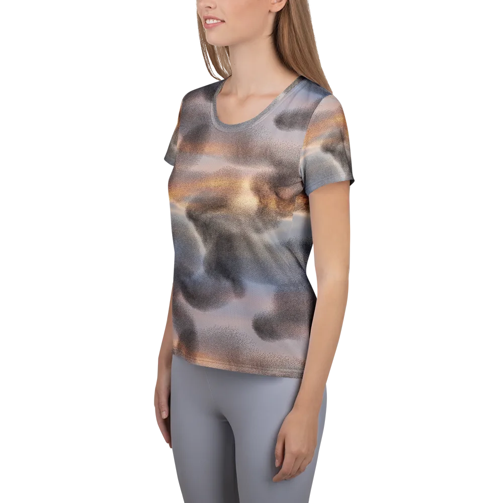 Embercloud Drift on Women's Athletic T-Shirt — Left