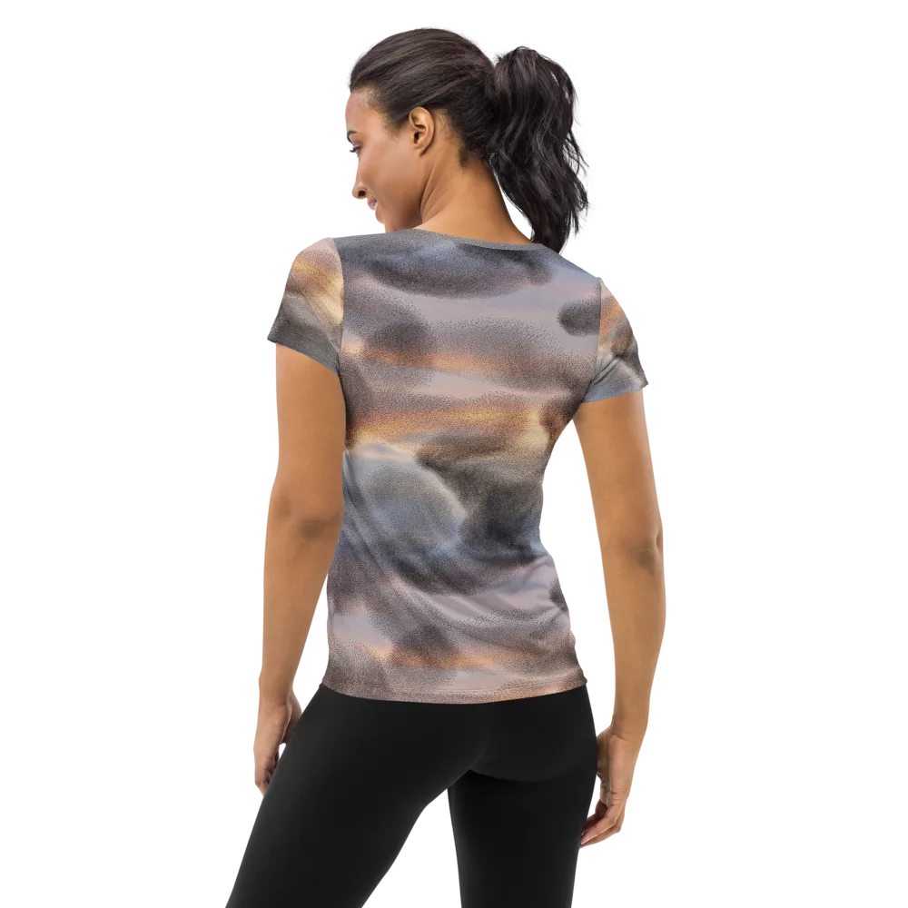 Embercloud Drift on Women's Athletic T-Shirt — Back