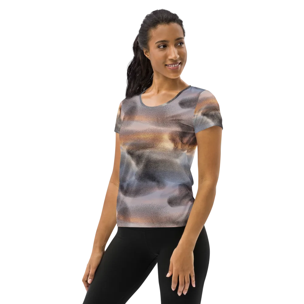 Embercloud Drift on Women's Athletic T-Shirt — Left