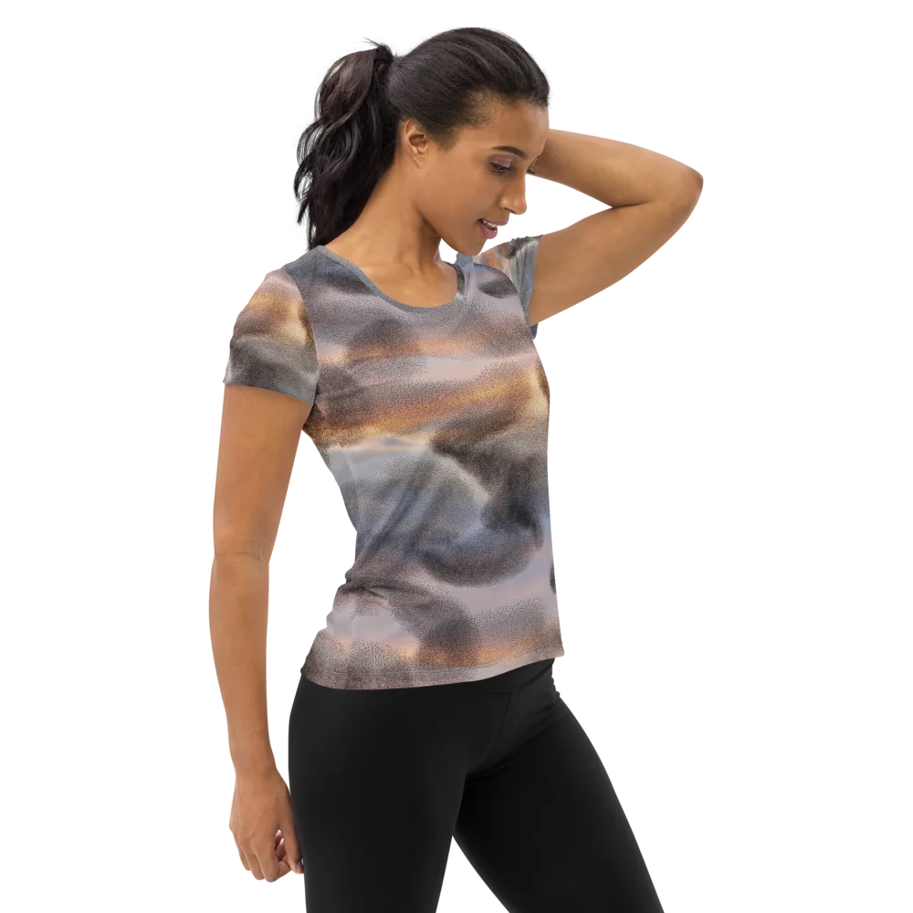 Embercloud Drift on Women's Athletic T-Shirt — Right