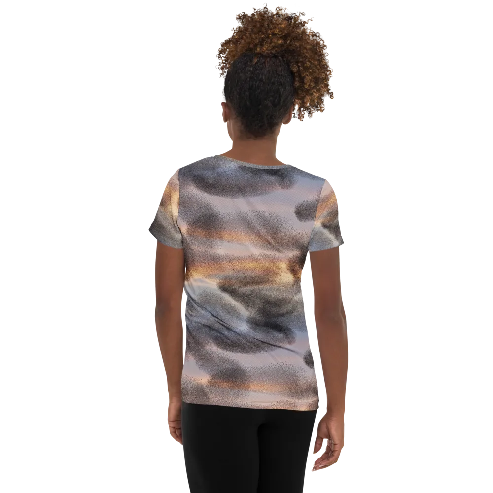 Embercloud Drift on Women's Athletic T-Shirt — Back