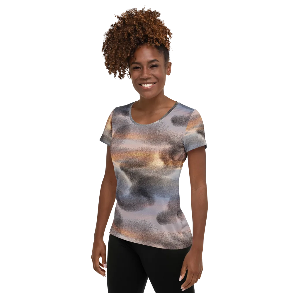 Embercloud Drift on Women's Athletic T-Shirt — Left