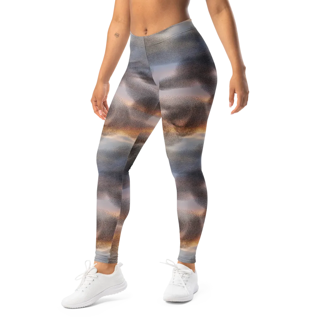 Embercloud Drift on Leggings — Left Front