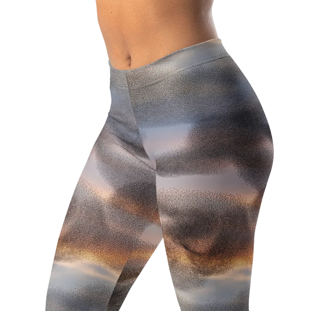 Embercloud Drift on Leggings — Left Front