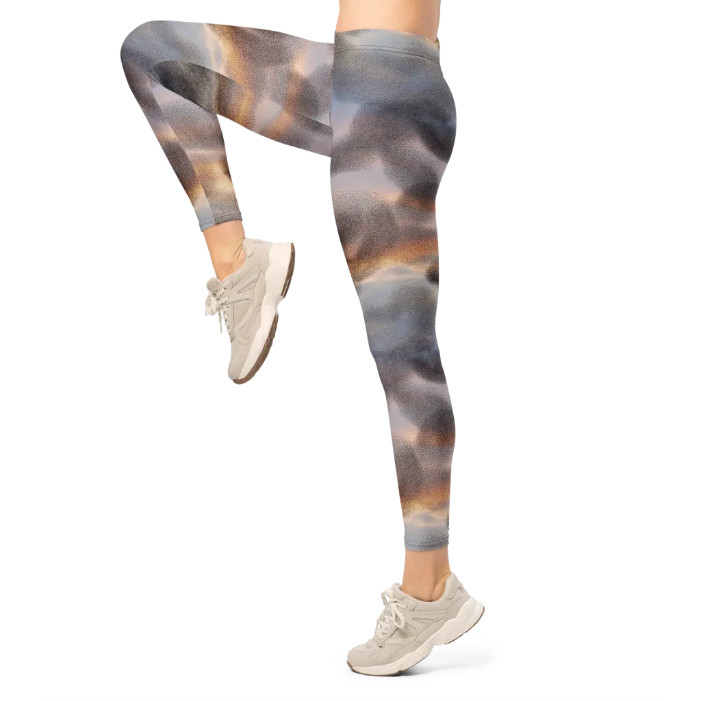 Embercloud Drift on Leggings — Left