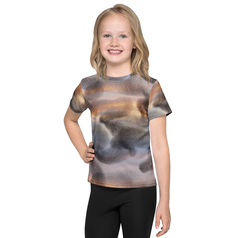 Embercloud Drift on Kids Crew Neck T-Shirt — Front