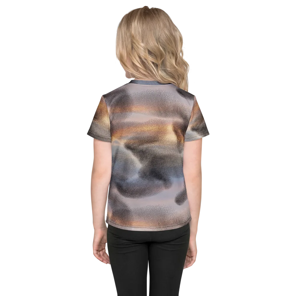 Embercloud Drift on Kids Crew Neck T-Shirt — Back