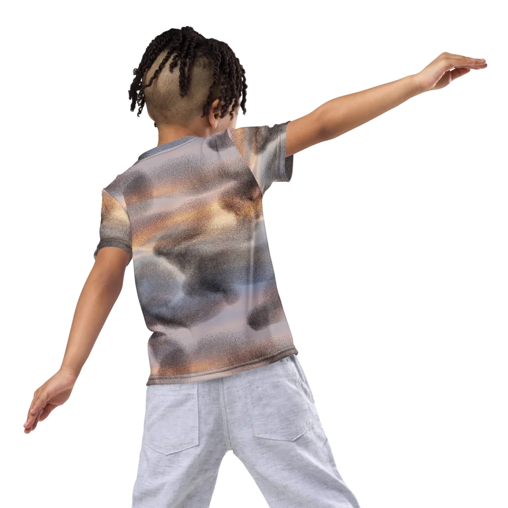 Embercloud Drift on Kids Crew Neck T-Shirt — Back