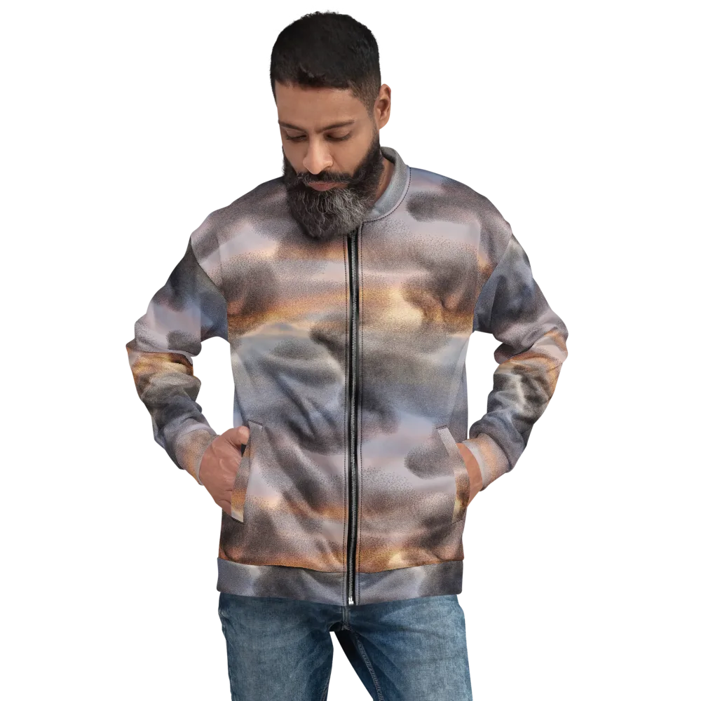 Embercloud Drift on Bomber Jacket — Front
