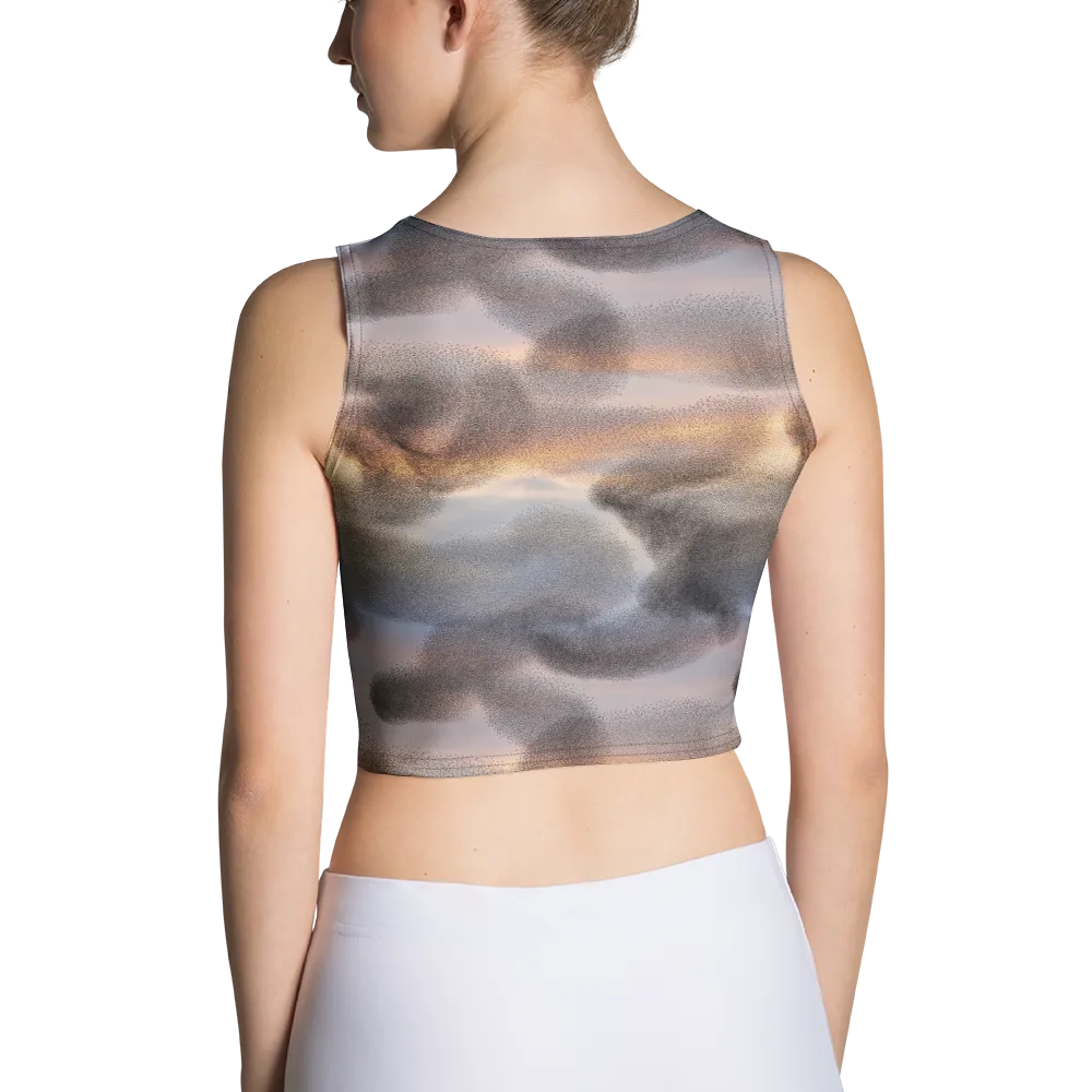 Embercloud Drift on Crop Top — Back
