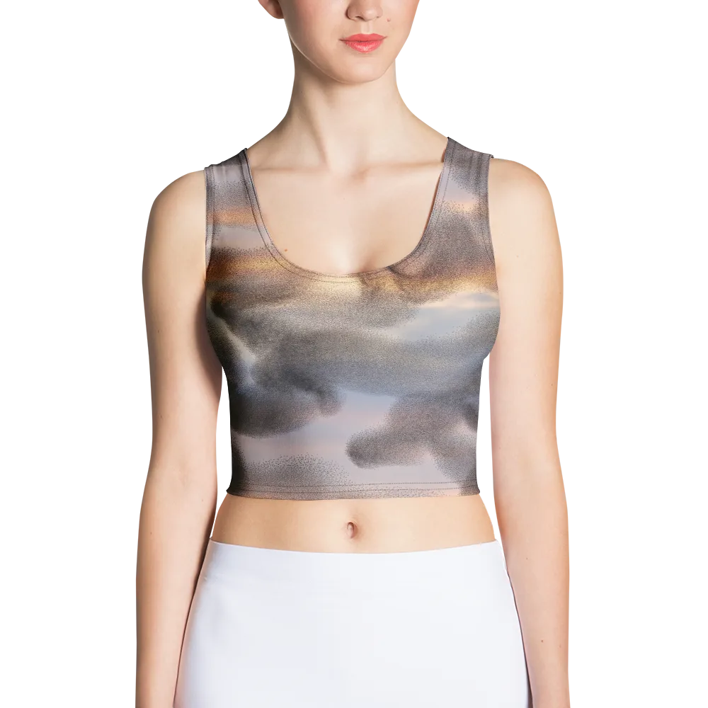 Embercloud Drift on Crop Top — Front