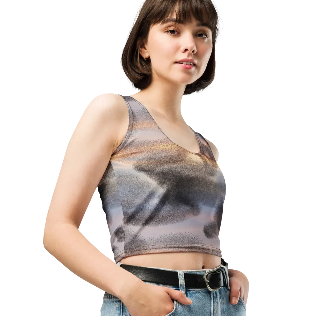 Embercloud Drift on Crop Top — Right Front