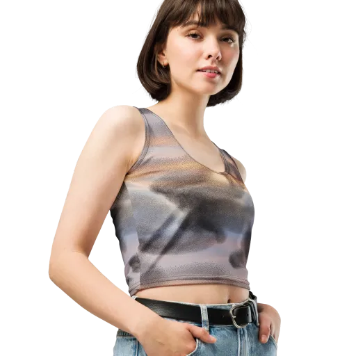 Embercloud Drift on a Crop Top