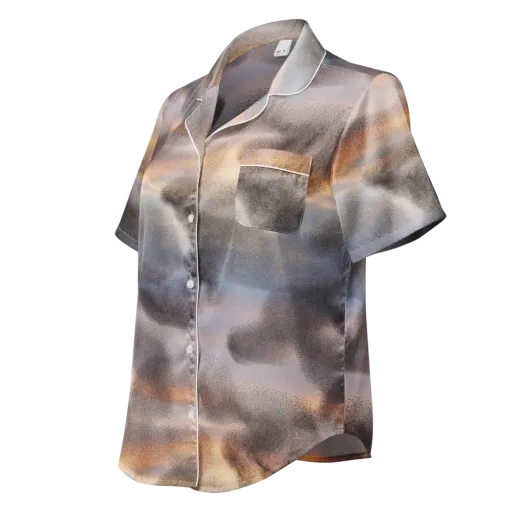 Embercloud Drift on a Women's Short Sleeve Pajama Top