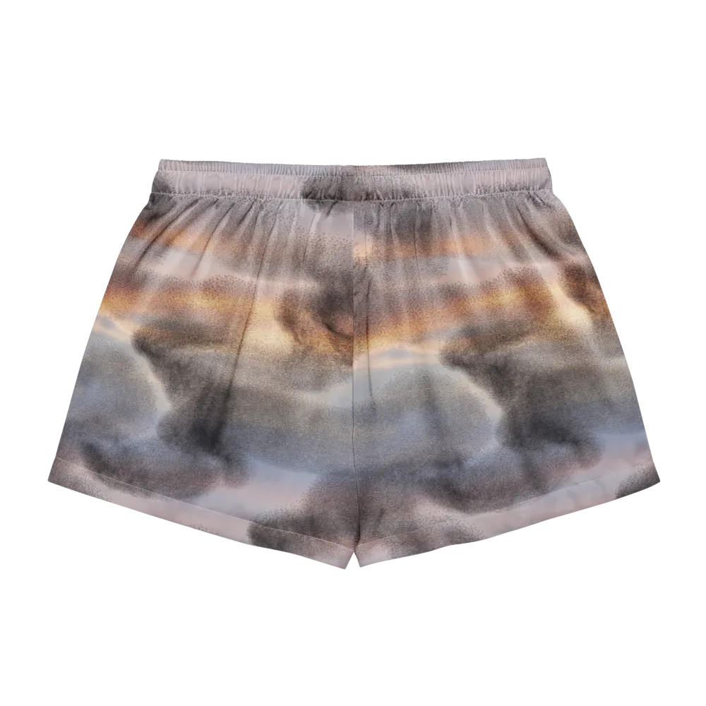 Embercloud Drift on Women's Pajama Shorts — Back