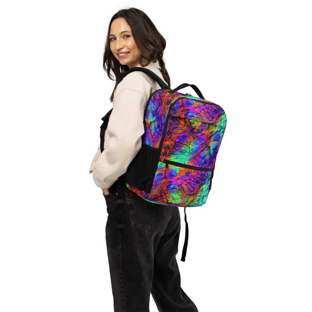 Fluorescent Reverie on Utility Backpack — Back