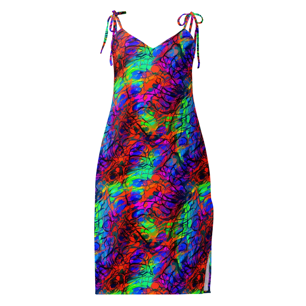 Fluorescent Reverie on Slip Dress — Front