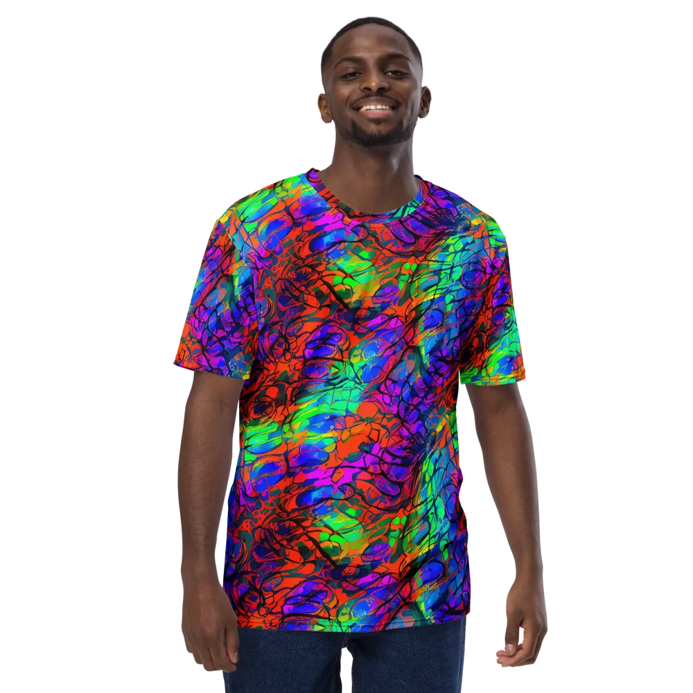 Fluorescent Reverie on Men's Crew Neck T-Shirt — Front