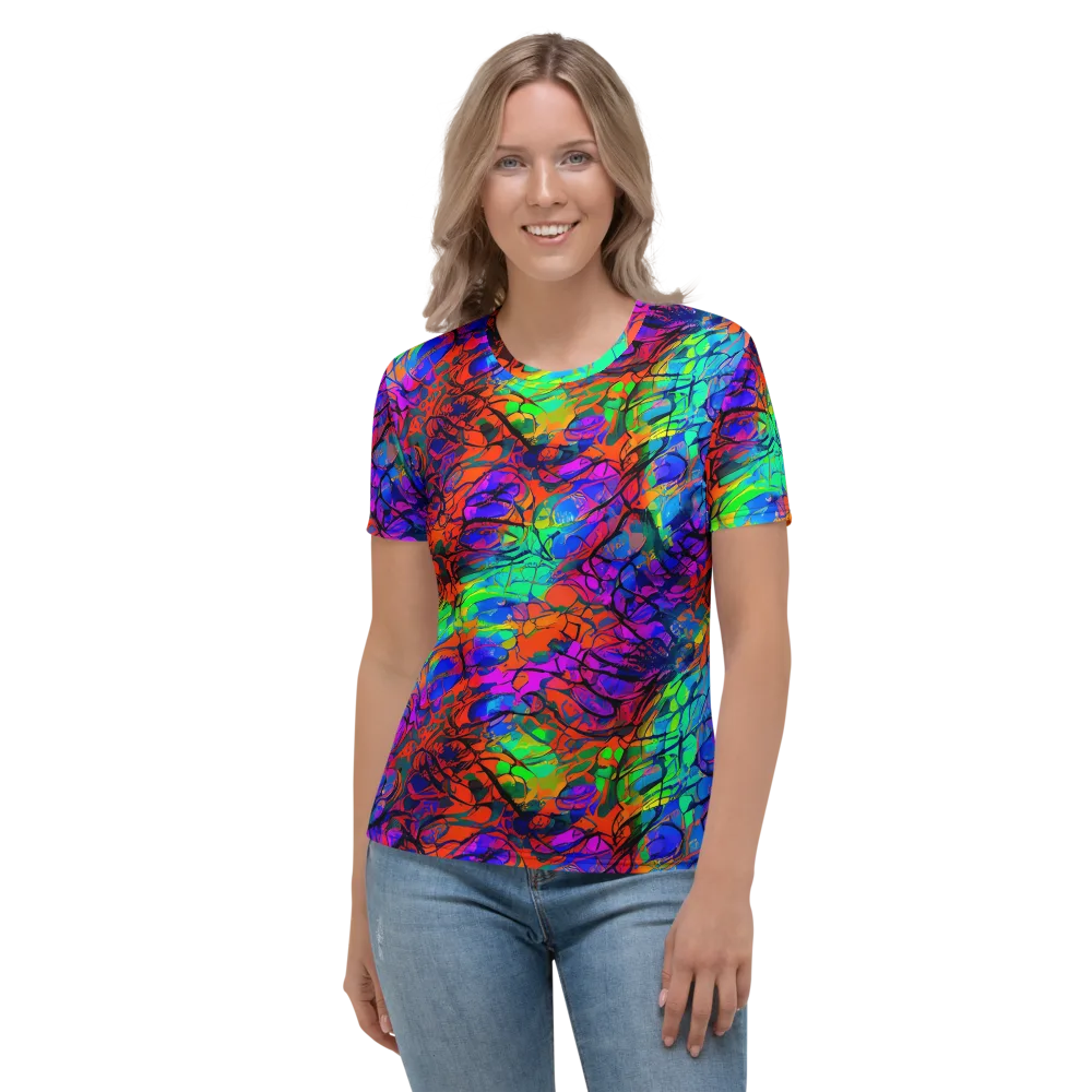 Fluorescent Reverie on Women's Crew Neck T-Shirt — Front