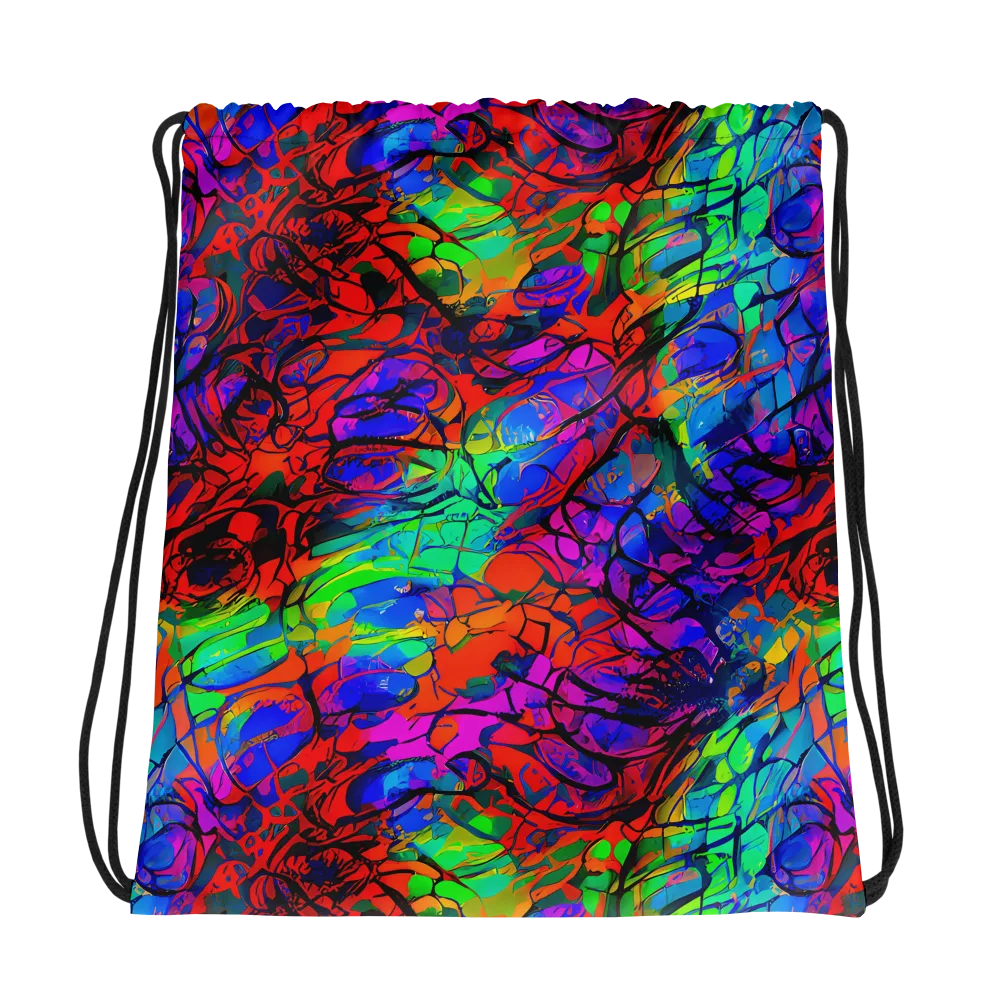 Fluorescent Reverie on Drawstring Bag — Photo