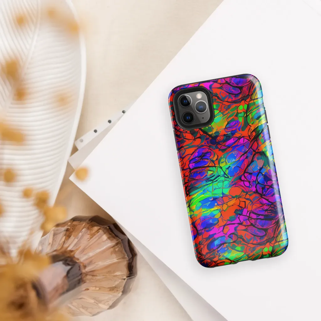Fluorescent Reverie on Tough Case for iPhone® — Front