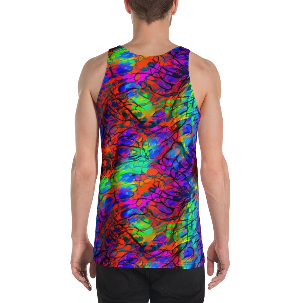 Fluorescent Reverie on Men's Tank Top — Back