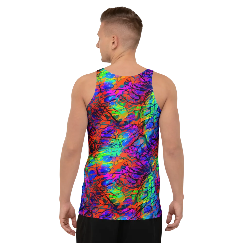 Fluorescent Reverie on Men's Tank Top — Back