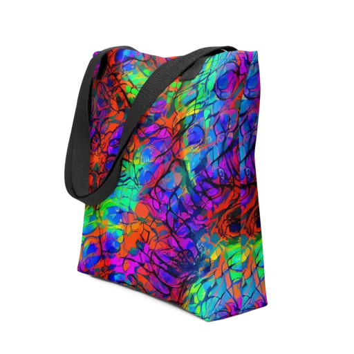Fluorescent Reverie on a Tote Bag