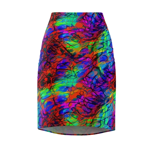 Fluorescent Reverie on a Pencil Skirt