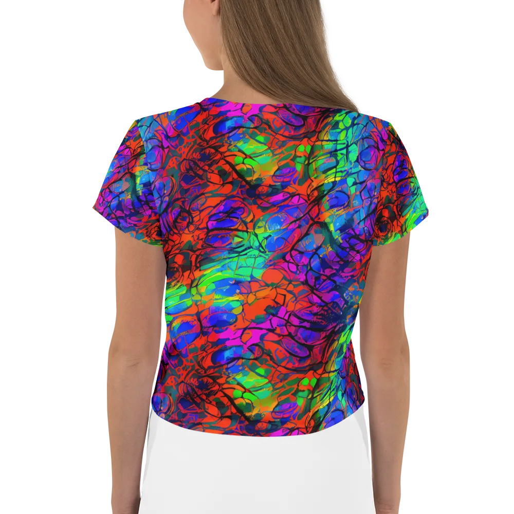 Fluorescent Reverie on Crop Tee — Back
