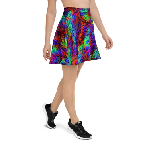 Fluorescent Reverie on a Skater Skirt