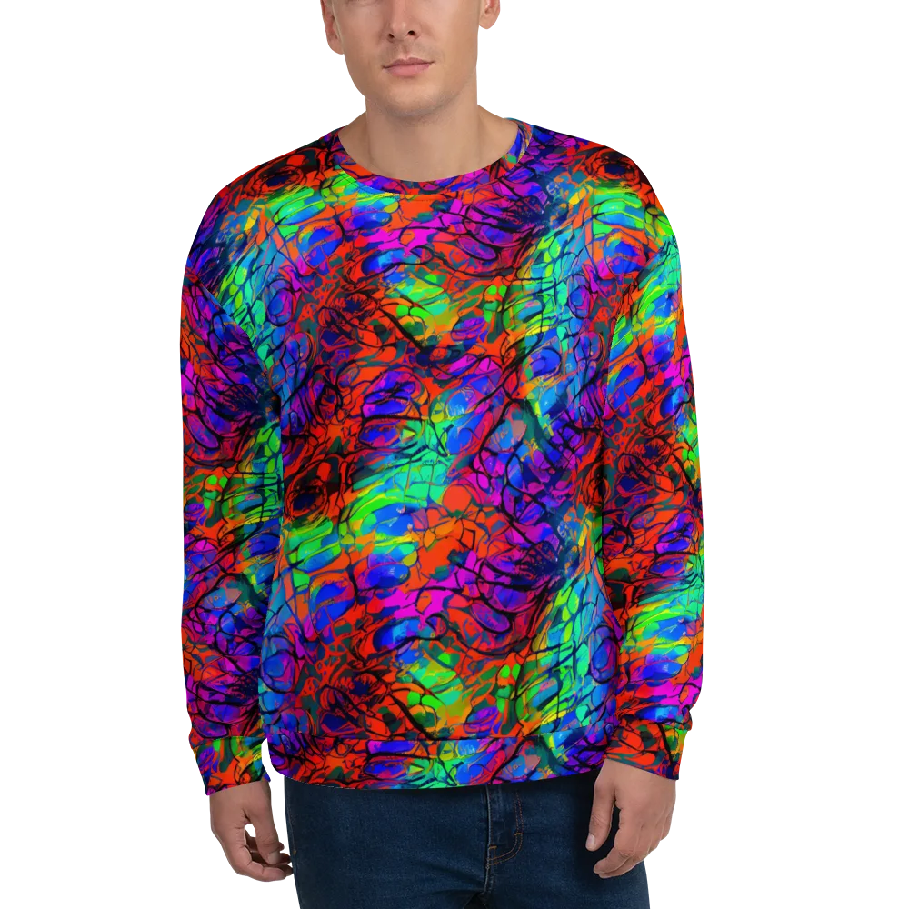Fluorescent Reverie on Sweatshirt — Front