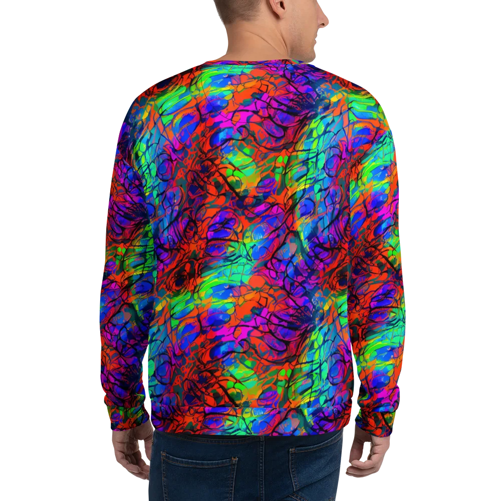 Fluorescent Reverie on Sweatshirt — Back