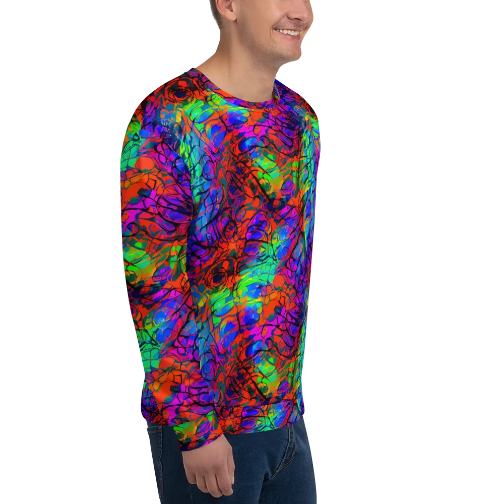 Fluorescent Reverie on Sweatshirt — Right Front