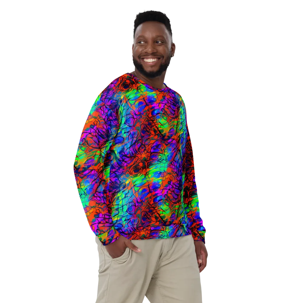 Fluorescent Reverie on Sweatshirt — Front