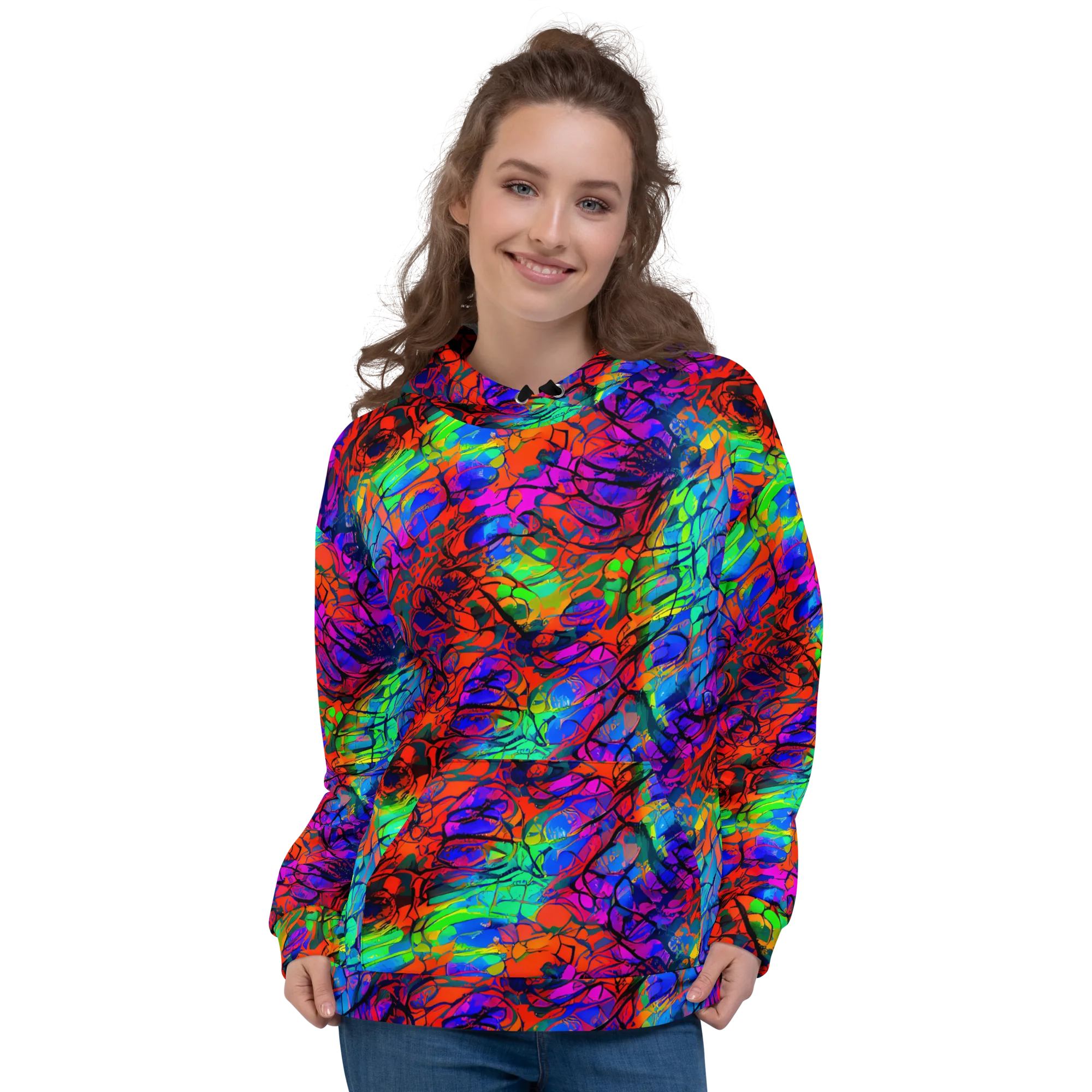 Fluorescent Reverie on Hoodie — Front