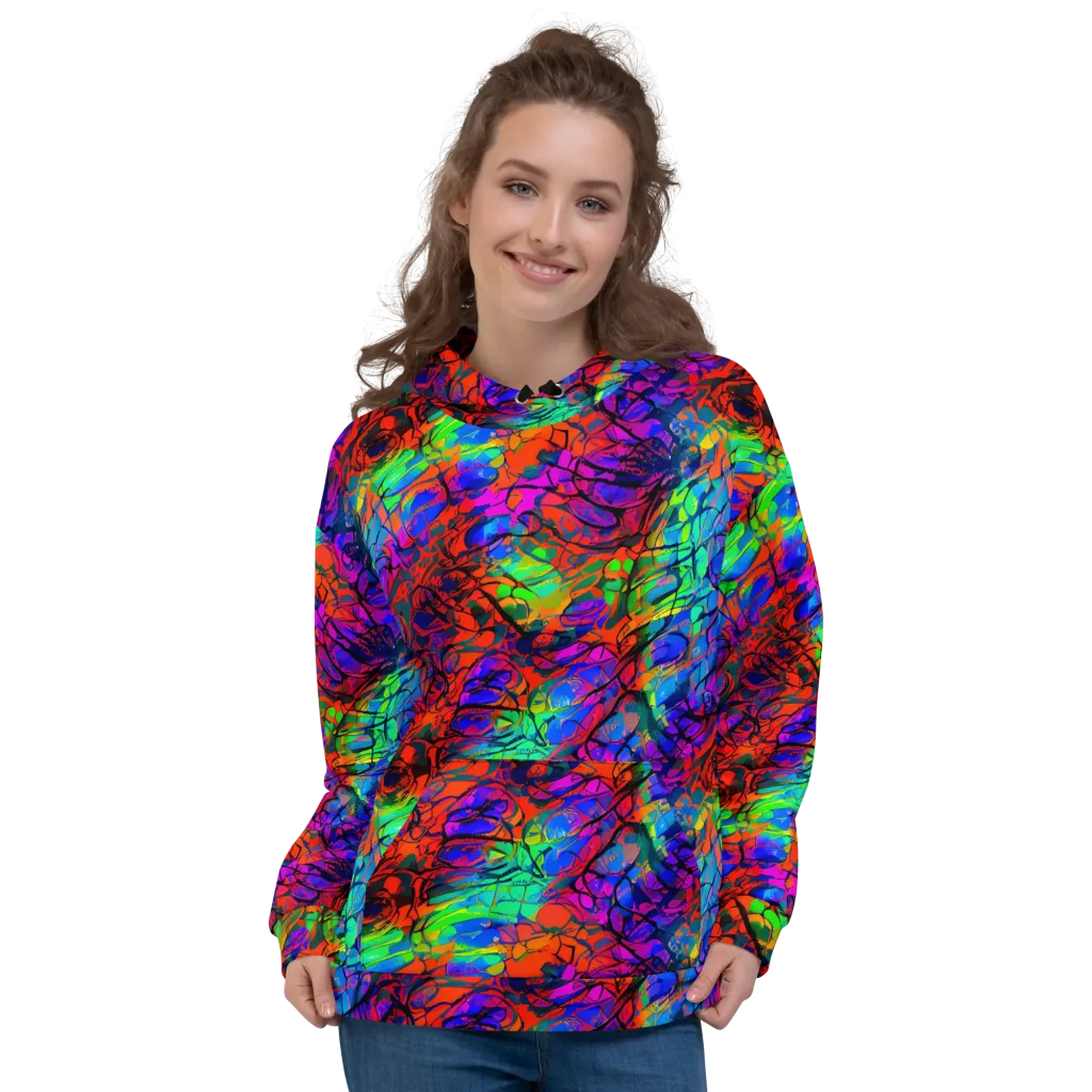 Fluorescent Reverie on Hoodie — Front